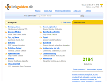Tablet Screenshot of linkguiden.dk